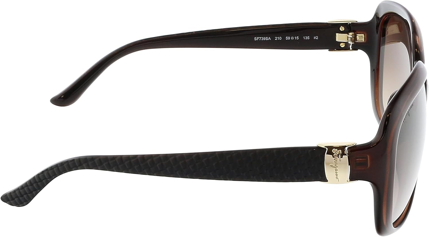Salvatore Ferragamo Brown Gradient Rectangular Ladies